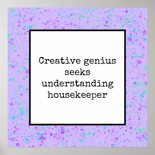 Creative Genius probeert inzicht te krijgen in de Poster (Voorkant)