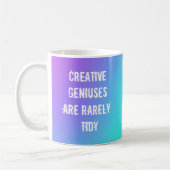 Creative Geniuses zijn zelden Tidy Coffee-Mok Koffiemok (Links)