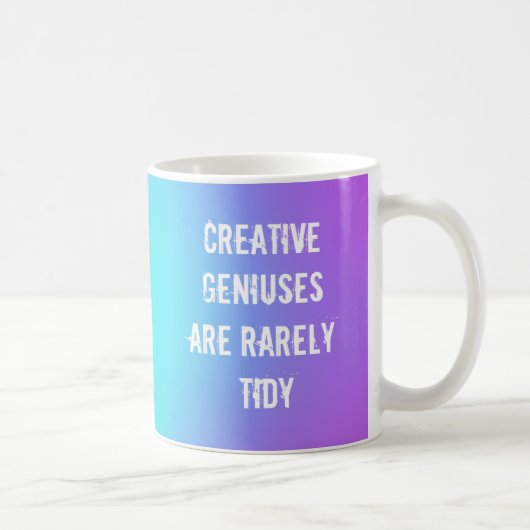 Creative Geniuses zijn zelden Tidy Coffee-Mok Koffiemok (Rechts)