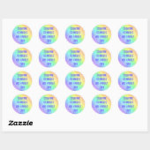 Creative Geniuses zijn zelden Tidy Rainbow-Sticker Ronde Sticker (Vel)