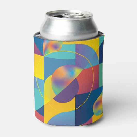 Creative Geometric: Abstract  Hoesje. Blikjeskoeler (Blikje Voorkant)