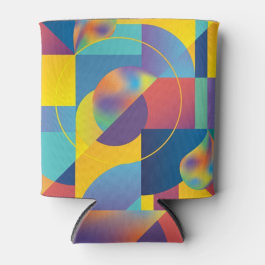 Creative Geometric: Abstract Hoesje. Blikjeskoeler (Voorkant)