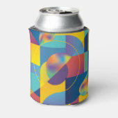 Creative Geometric: Abstract Hoesje. Blikjeskoeler (Blikje Achterkant)