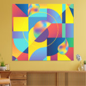 Creative Geometric: Abstract  Hoesje. Canvas Afdruk (Insitu (Woonkamer))