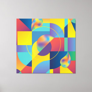 Creative Geometric: Abstract  Hoesje. Canvas Afdruk