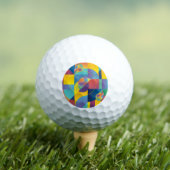 Creative Geometric: Abstract Hoesje. Golfballen (Insitu Shirt)