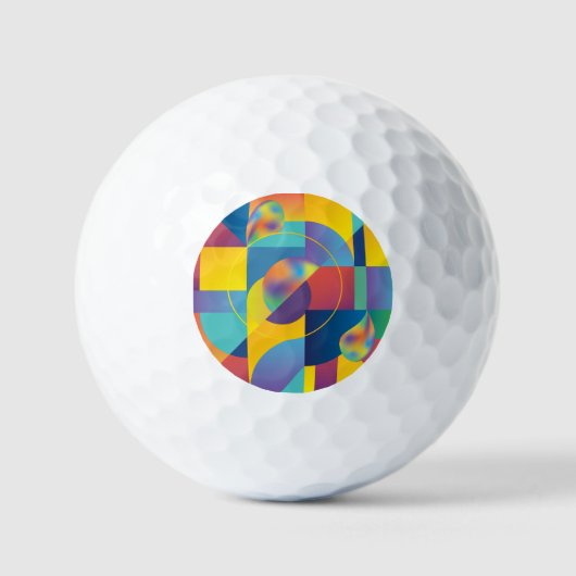 Creative Geometric: Abstract Hoesje. Golfballen (Voorkant)
