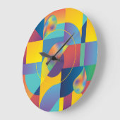 Creative Geometric: Abstract  Hoesje. Grote Klok (Hoek)