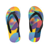 Creative Geometric: Abstract  Hoesje. Kinder Teenslippers (Voetbed)