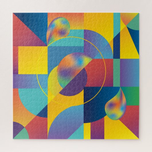 Creative Geometric: Abstract  Hoesje. Legpuzzel (Verticaal)