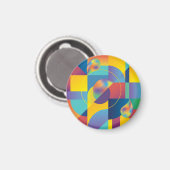 Creative Geometric: Abstract Hoesje. Magneet (Voorkant / Achterkant)