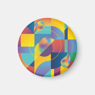 Creative Geometric: Abstract Hoesje. Magneet