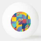 Creative Geometric: Abstract  Hoesje. Pingpongbal (Achterkant)