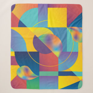 Creative Geometric: Abstract Hoesje. Sherpa Deken