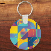 Creative Geometric: Abstract Hoesje. Sleutelhanger (Achterkant)