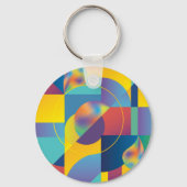 Creative Geometric: Abstract Hoesje. Sleutelhanger (Achterkant)