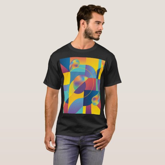 Creative Geometric: Abstract Hoesje. T-shirt (Voorkant volledig)