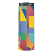 Creative Geometric: Abstract Hoesje. Thermosbeker (Achterkant)