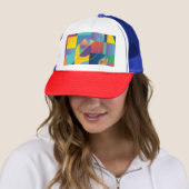 Creative Geometric: Abstract  Hoesje. Trucker Pet (In situ)