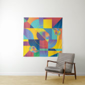 Creative Geometric: Abstract Hoesje. Wandkleed (In Situ (horizontaal))
