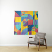 Creative Geometric: Abstract Hoesje. Wandkleed (In situ)