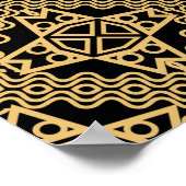 Creative geometric seamless pattern triangle, cir. poster (Hoek)