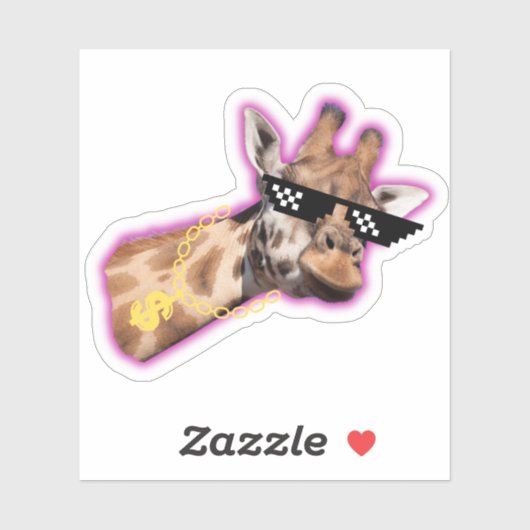 Creative Giraffe-Sticker Sticker (Vel)