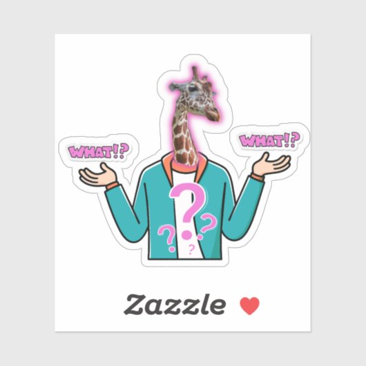 Creative Giraffe-Sticker Sticker (Vel)
