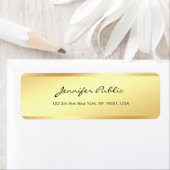 Creative Glamor Gold Handgeschreven Script Name Te Etiket (Insitu)