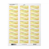 Creative Glamor Gold Handgeschreven Script Name Te Etiket (Full Sheet)