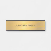 Creative Glamor Gold Simple Sjabloon Elegant Deurbordje (Voorkant)