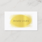 Creative Glamour Design Modern Gold Luxury Plain Visitekaartje (Voorkant)