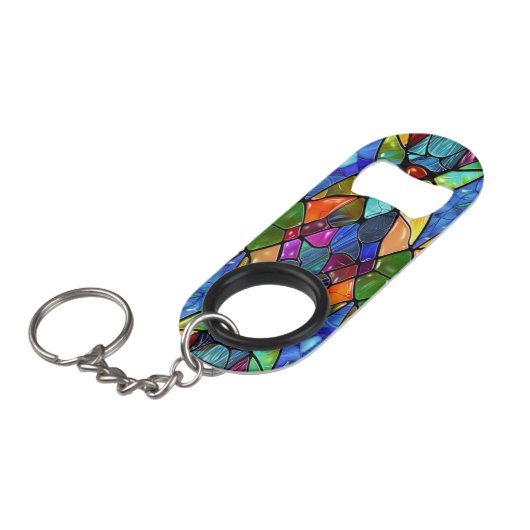 Creative Glas in lood Art Mini Flessenopener (Voorkant Gekanteld)