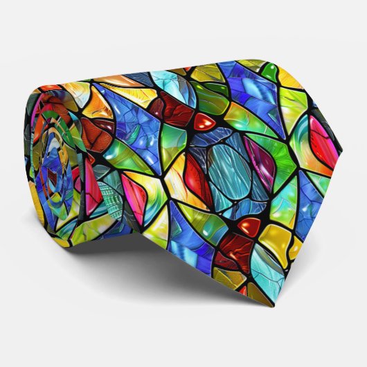 Creative Glas in lood Art Stropdas (Opgerold)