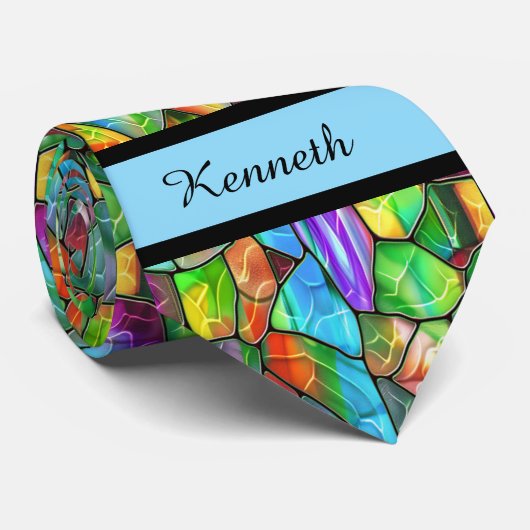 Creative Glas in lood Mosaic Stropdas (Opgerold)