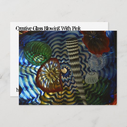 Creative Glass Bgloeien Briefkaart (Voorkant / Achterkant)