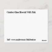 Creative Glass Bgloeien Briefkaart (Achterkant)