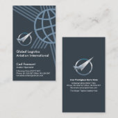 Creative Global Border Lijst Flight Aviation Visitekaartje (Voorkant / Achterkant)