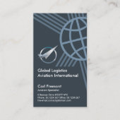 Creative Global Border Lijst Flight Aviation Visitekaartje (Voorkant)