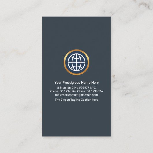 Creative Global Border Lijst Import Export Visitekaartje (Achterkant)