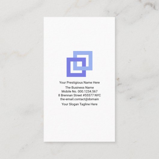 Creative Global Crisscross links CEO stichter Visitekaartje (Achterkant)