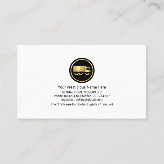 Creative Global Lines Import Export Visitekaartje (Achterkant)