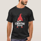 Creative Gnome Family Matching met Kerstmis Funny  T-shirt (Voorkant)