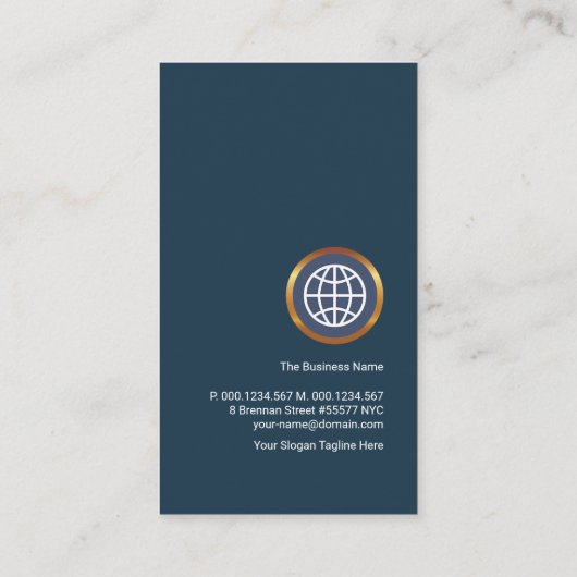 Creative Gold Arrow Logistics Supply Chain Visitekaartje (Achterkant)