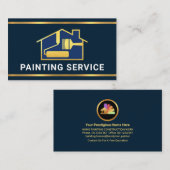 Creative Gold Brush Home-schildergrens Visitekaartje (Voorkant / Achterkant)