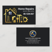 Creative Gold Building Tools Visitekaartje (Voorkant / Achterkant)