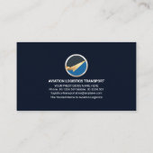 Creative Gold Eagle Falcon Wings Pilot Visitekaartje (Achterkant)