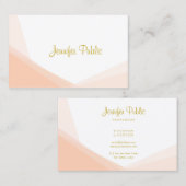 Creative Gold Hand Script Name Professional Modern Visitekaartje (Voorkant / Achterkant)