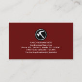 Creative Gold Handyman Signage Frame Visitekaartje (Achterkant)
