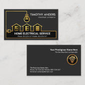 Creative Gold Home-stroomvoorziening voor elektris Visitekaartje (Voorkant / Achterkant)